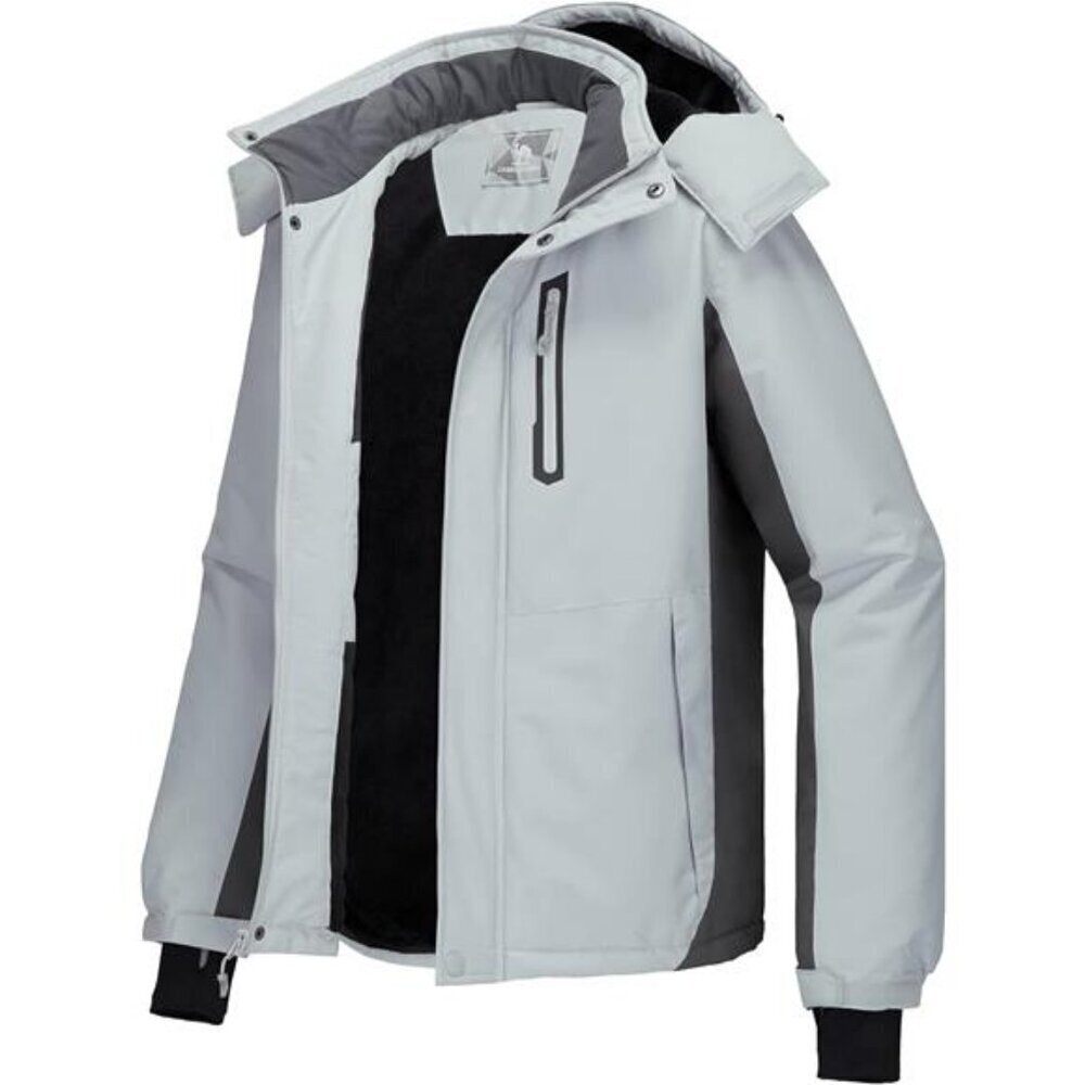Waterproof Ski Jacket Men Mountain Snow Windproof Hood